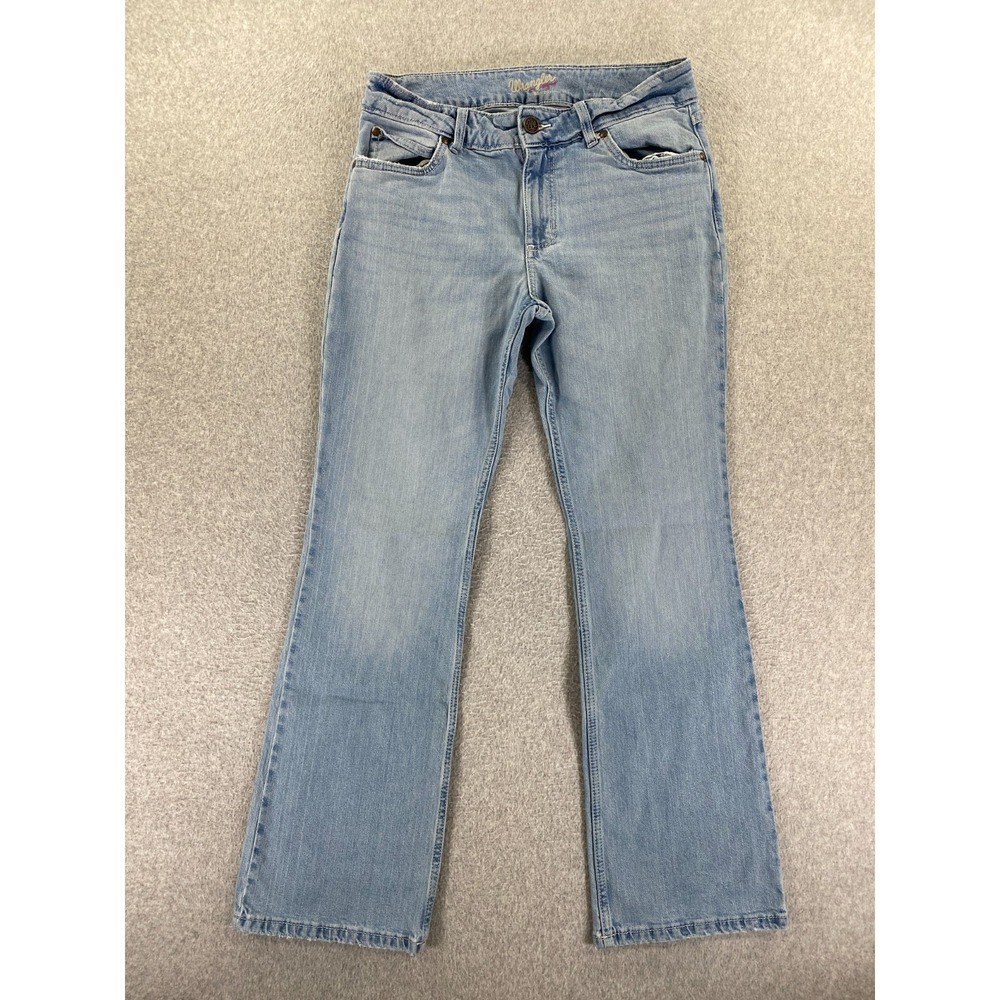 Wrangler Boot Cut Jeans Womens 11x32 Flare Denim Blue Cowgirl Horse (Fits 33x30)